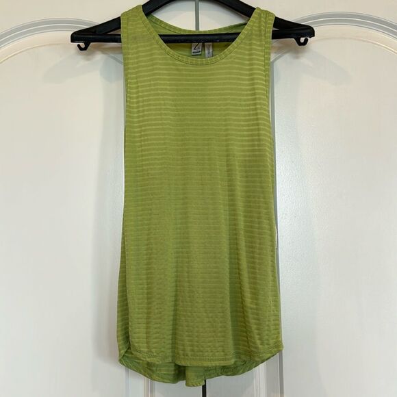 ZELLA GIRL ribbed racerback green tank - Large 10/12 - Picture 1 of 8